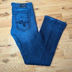 GUESS Y2K VINTAGE Flare Women Jeans Low Waist Size 30 Blue Color